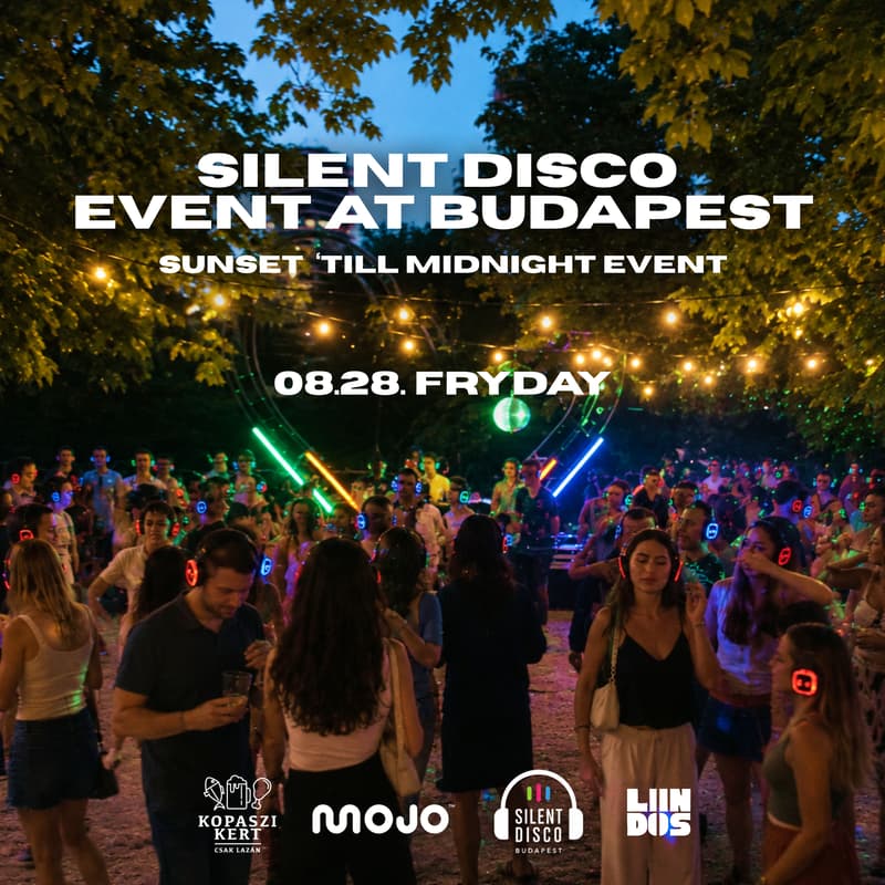 Cover Image for 🪩 SILENT DISCO 🎧 @Budapest by MOJO & LINDOS // ⏰08.28.