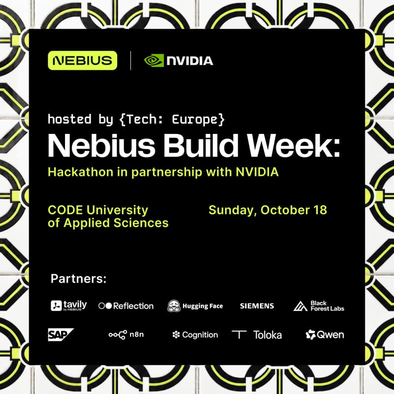 Cover Image for Nebius Build Week Hackathon in partnership with NVIDIA