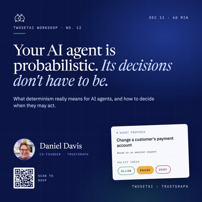 Cover Image for Your AI Agent Is Probabilistic. Its Decisions Don't Have to Be.