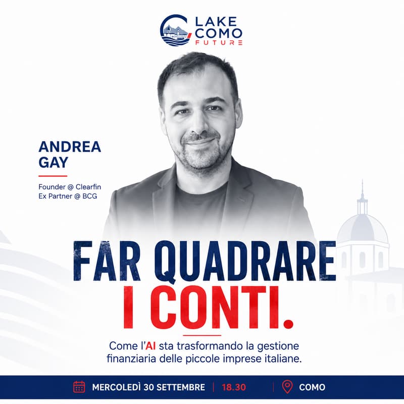 Cover Image for Lake Como Future: Far quadrare i conti w/ Andrea Gay