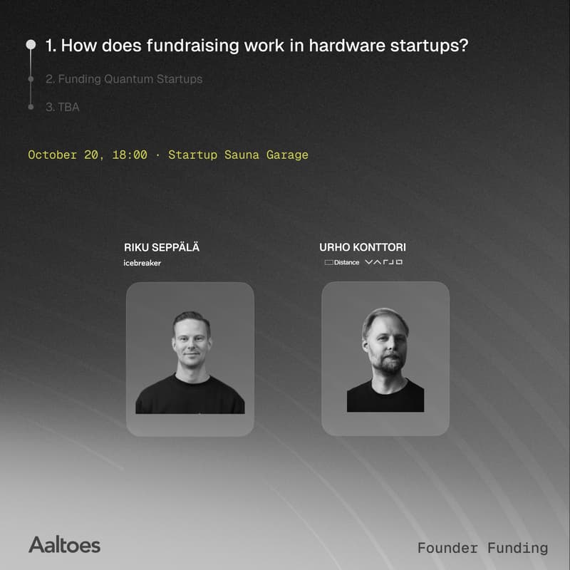 Cover Image for Founder Funding 1: How does fundraising work in hardware startups?