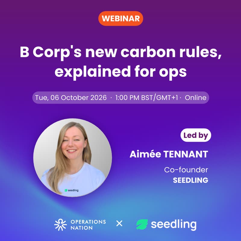 Cover Image for B Corp's new carbon rules, explained for ops