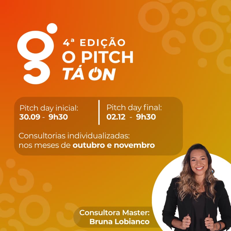 Cover Image for O Pitch Tá On! (Programa exclusivo para startups incubadas e germinadas)