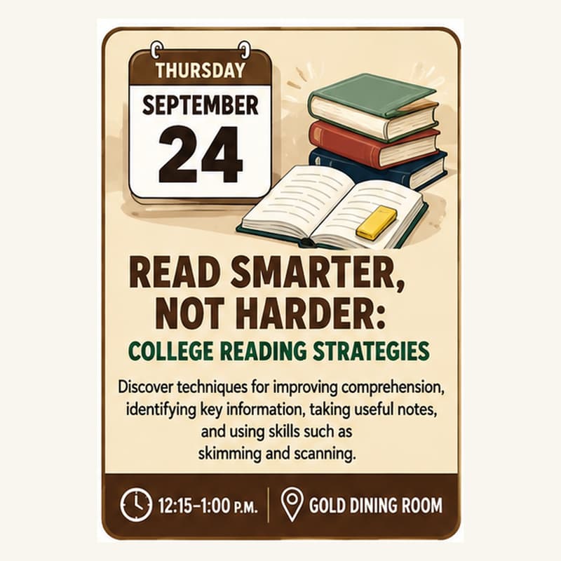 Cover Image for Read Smarter, Not Harder: College Reading Strategies