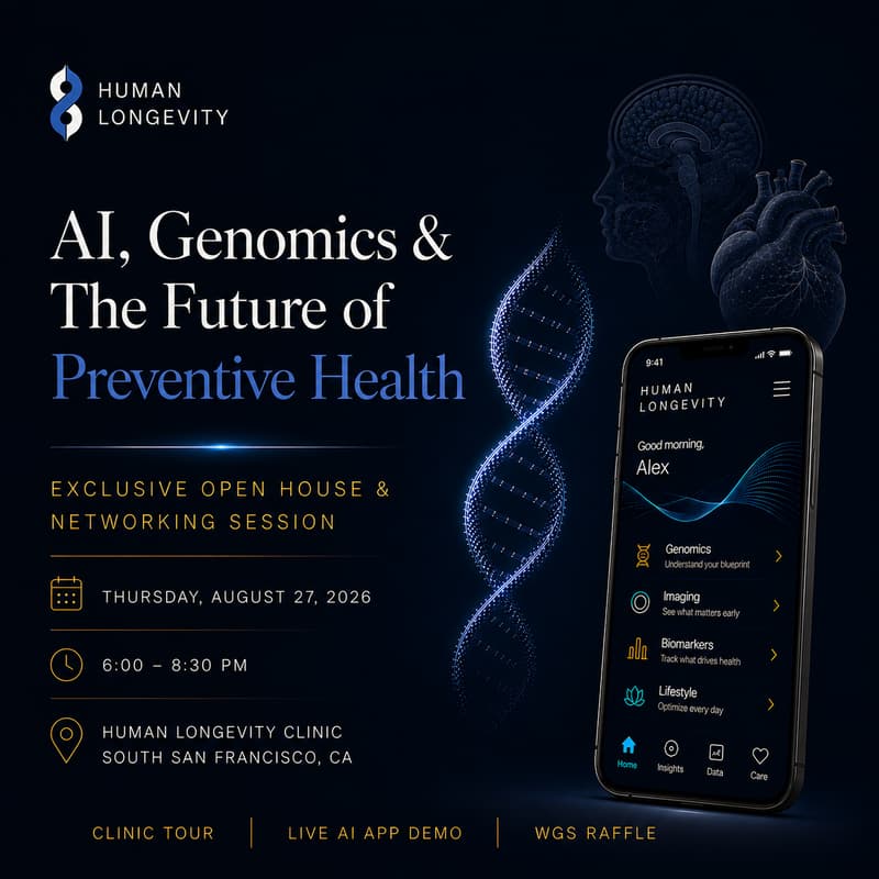 Cover Image for Human Longevity: AI, Genomics & the Future of Preventive Health