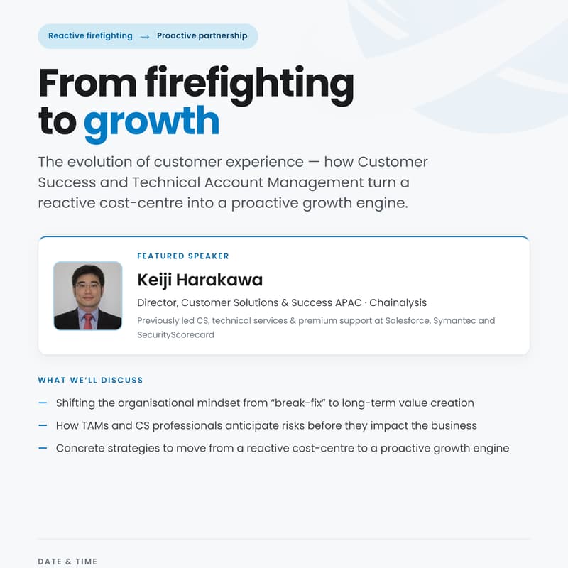 Cover Image for CCAS Webinar: From Firefighting to Growth