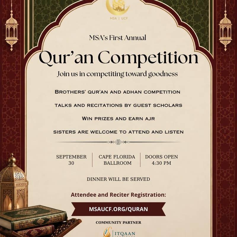 Cover Image for MSA Quran Competition