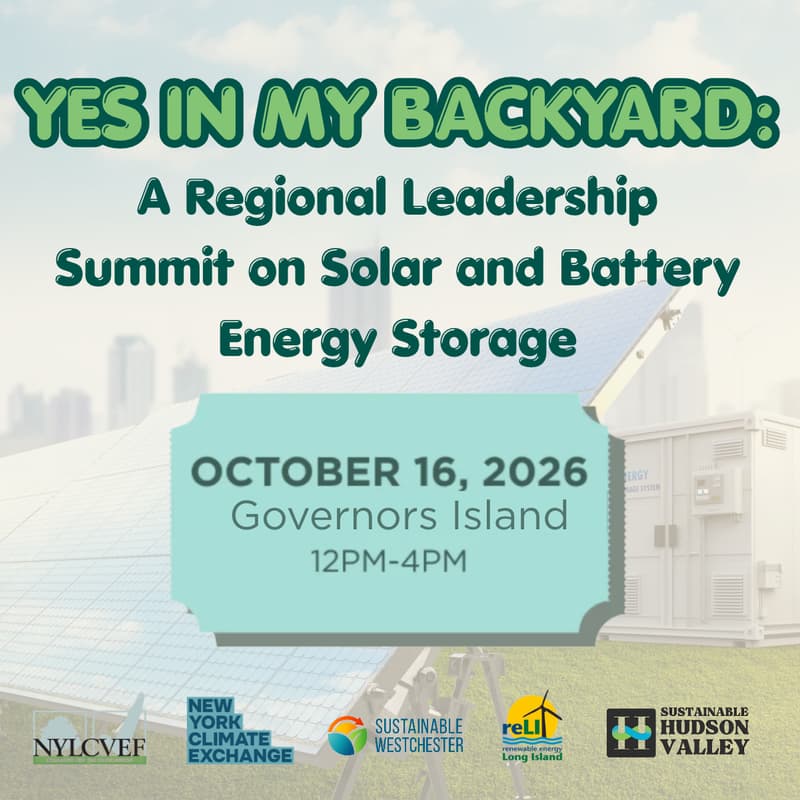 Cover Image for Yes in My Backyard: A Regional Leadership Summit on Solar and Battery Energy Storage