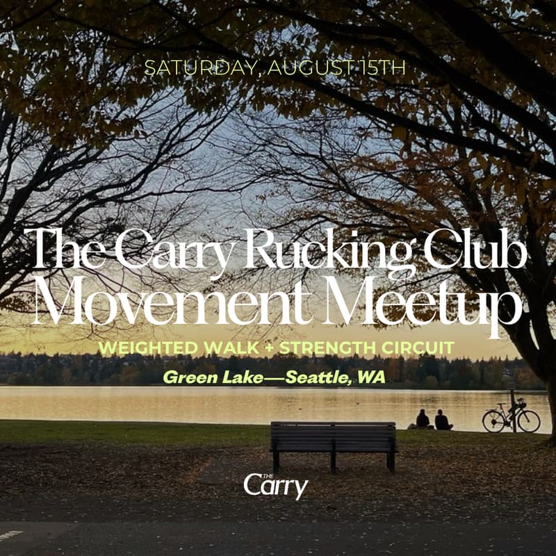 Cover Image for The Carry Rucking Club: Green Lake Movement Meetup & Launch Celebration!
