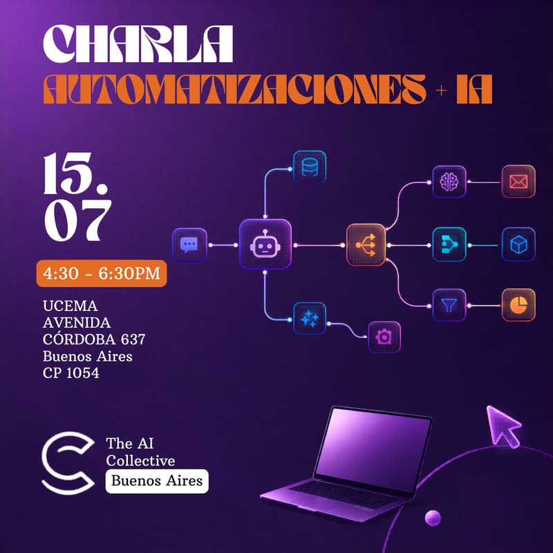 Cover Image for Automatizaciones + IA: el futuro del trabajo manual (w/ The AI Collective)