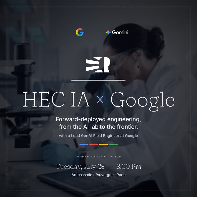 Cover Image for HEC IA × Google : AI Lab and Frontier Deployment Dinner
