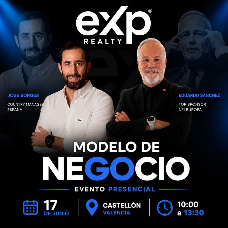 Cover Image for 🔥 MODELO DE NEGOCIO eXp – EVENTO PRESENCIALCASTELLÓN 🔥