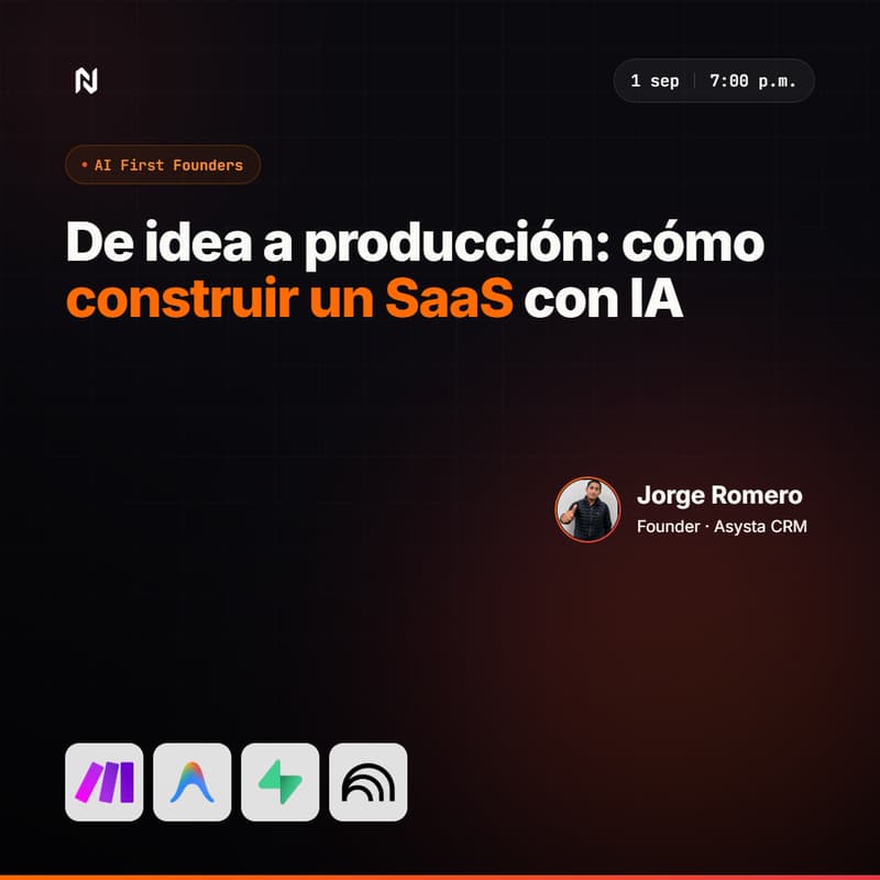 Cover Image for De idea a producción: cómo construir un SaaS con IA