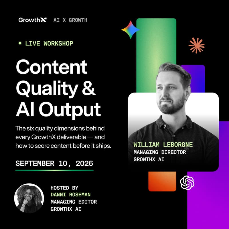 Cover Image for [AI x Growth Workshop] The Six Quality Dimensions Behind Every GrowthX Deliverable