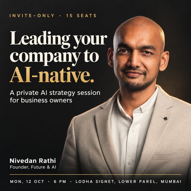 Cover Image for Leading Your Company to AI-Native | Close-room session with Nivedan Rathi