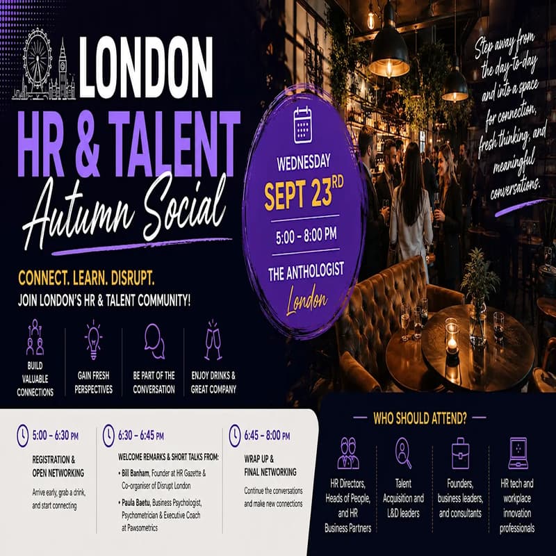 Cover Image for London HR & Talent Autumn Social