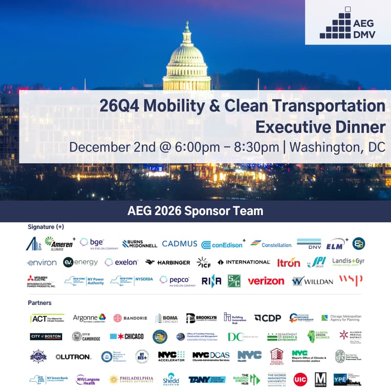 Cover Image for 26Q4 DMV Executive Dinner: Mobility & Clean Transportation