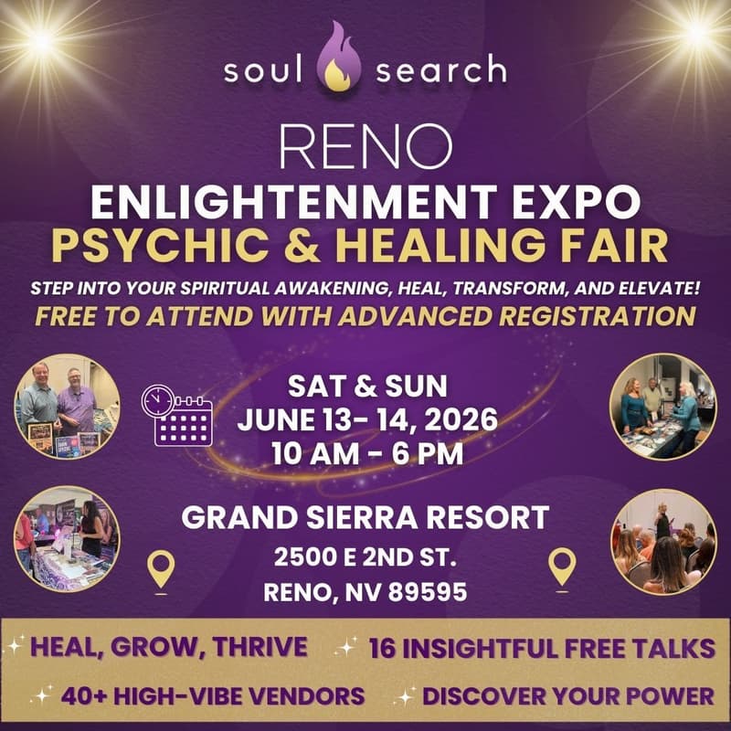 Cover Image for SoulSearch Reno Enlightenment Expo Psychic & Healing Fair