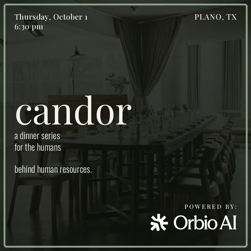 Cover Image for Candor Dinner | For the Humans Behind Human Resources