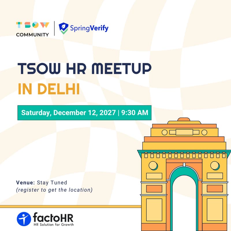 Cover Image for TSOW HR Meetup in Delhi