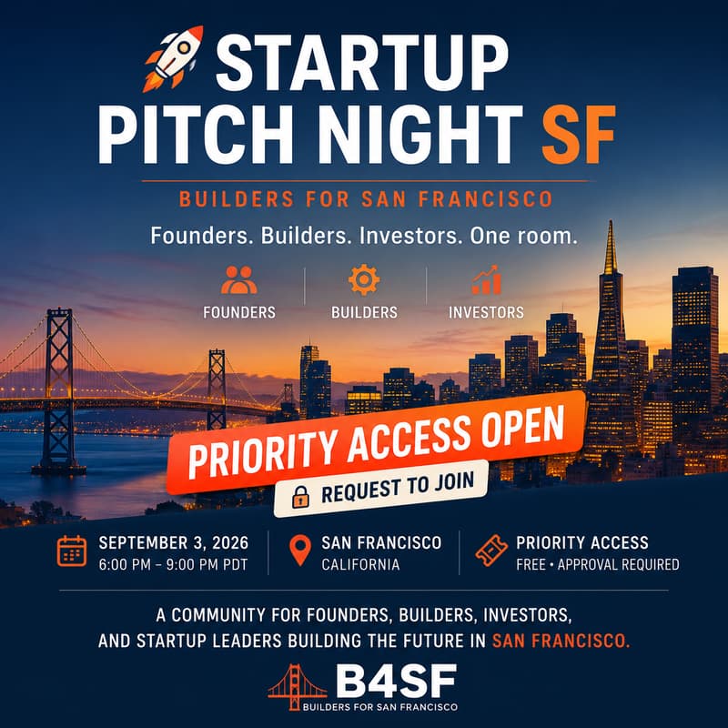 Cover Image for π Startup Pitch Night SF | Builders for San Francisco