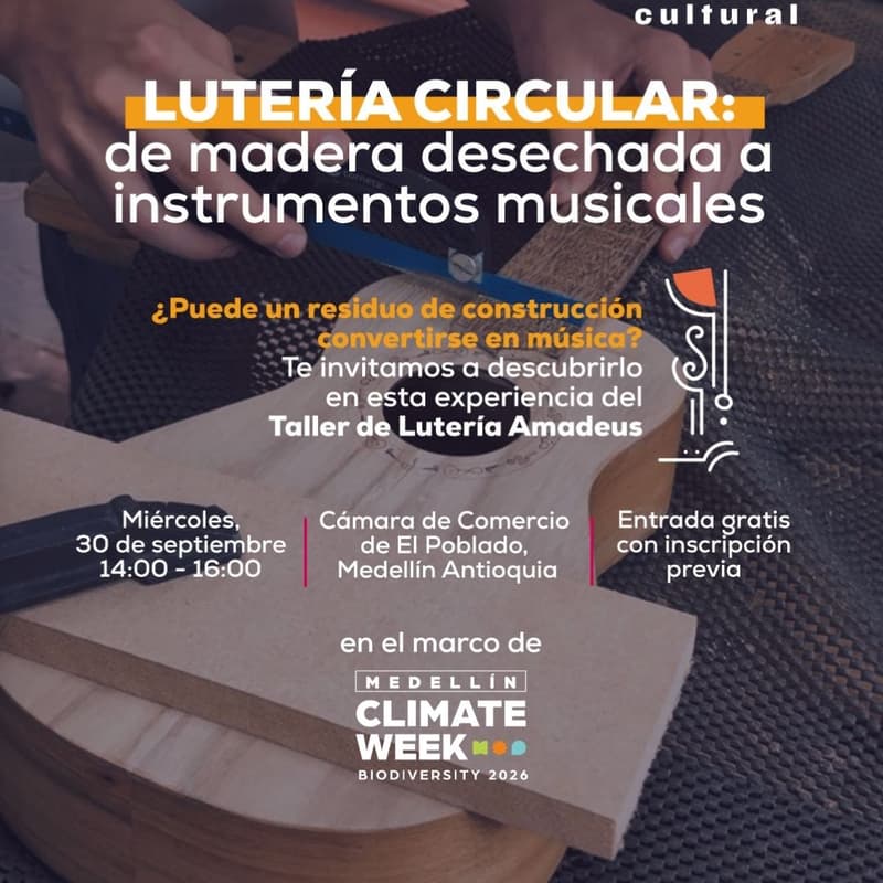 Cover Image for Lutería circular: de madera desechada a instrumentos musicales