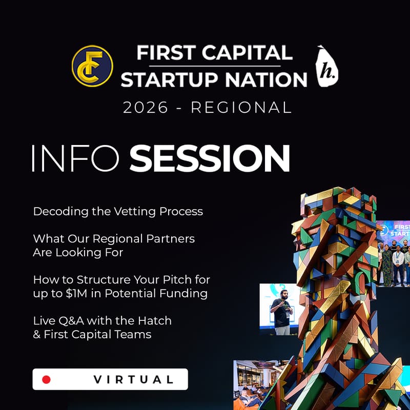 Cover Image for Virtual Info Session - First Capital Startup Nation