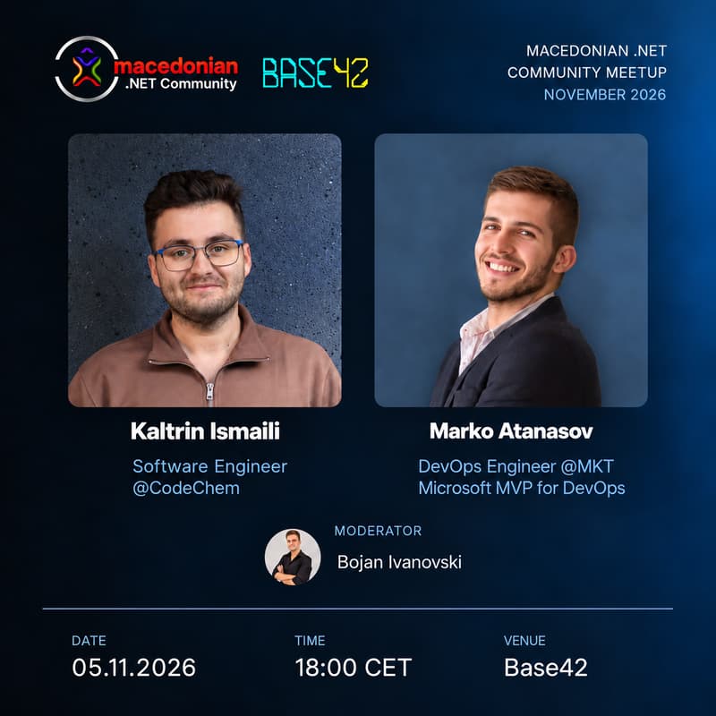 Cover Image for Macedonian .NET Community Meetup | November 2026