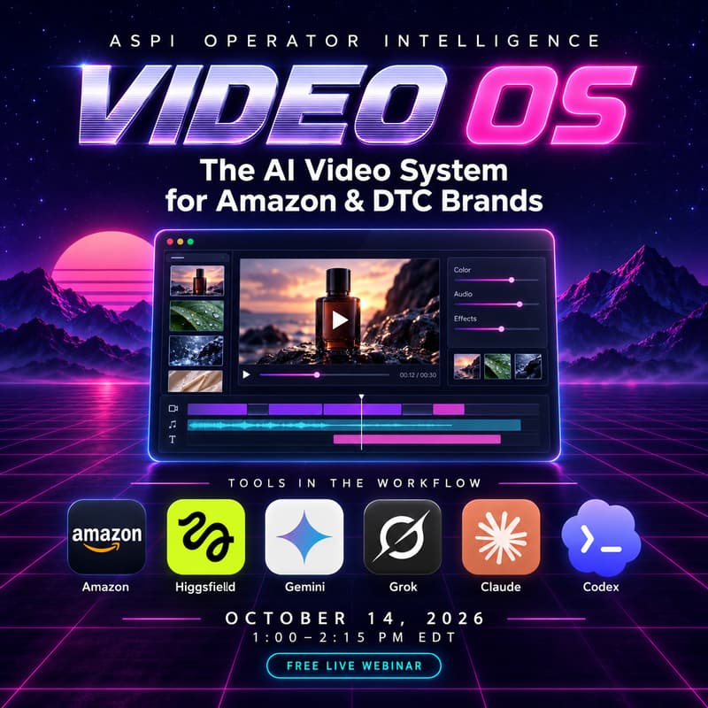 Cover Image for Video OS: The AI Video System for Amazon & DTC Brands