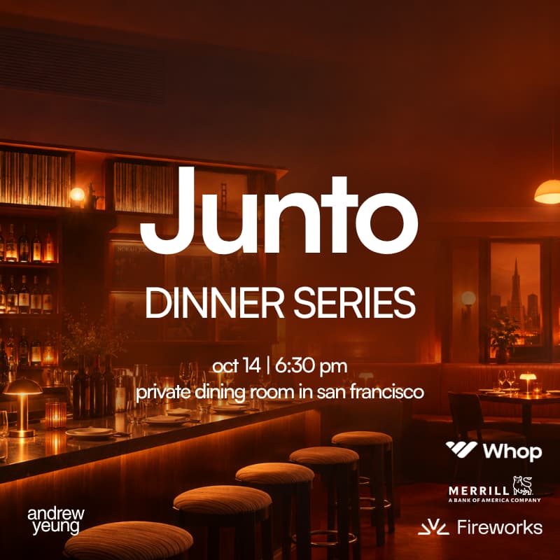 Cover Image for Junto Founder Dinner (hosted by Andrew Yeung and friends)