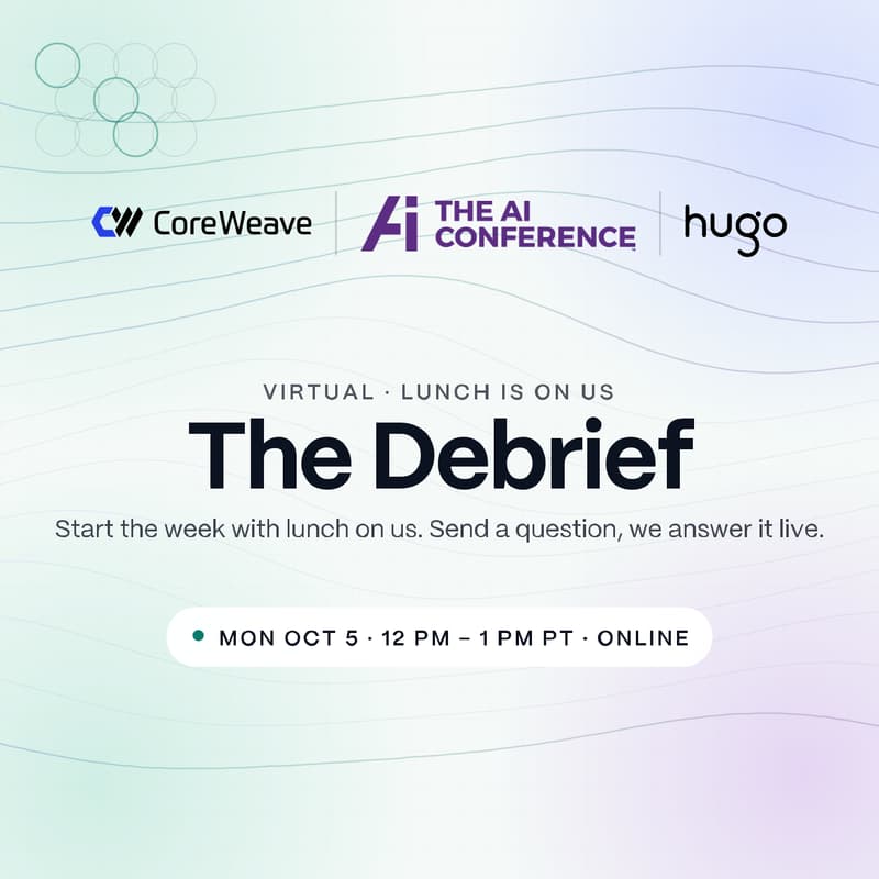 Cover Image for The Debrief · Lunch & Open Q&A
