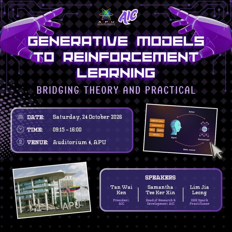 Cover Image for Generative Models To Reinforcement Learning: Bridging Theory and Practical | APU AIC