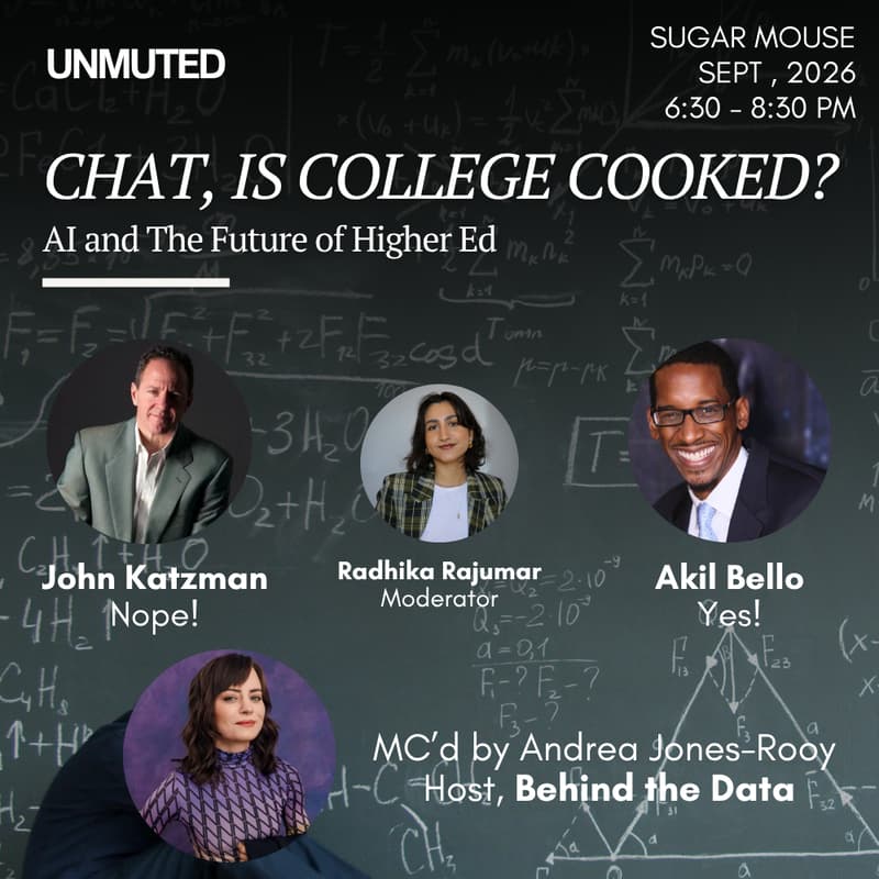 Cover Image for An UNMUTED Debate: Chat, is college cooked?