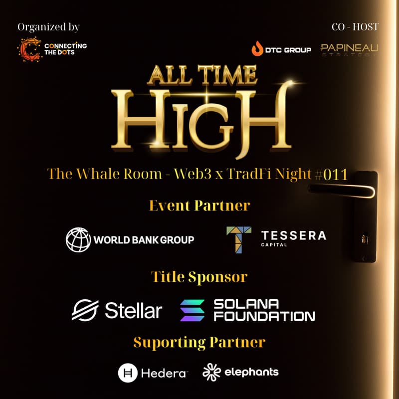 Cover Image for All Time High: The Whale Room - Web3 x TradFi Night #011