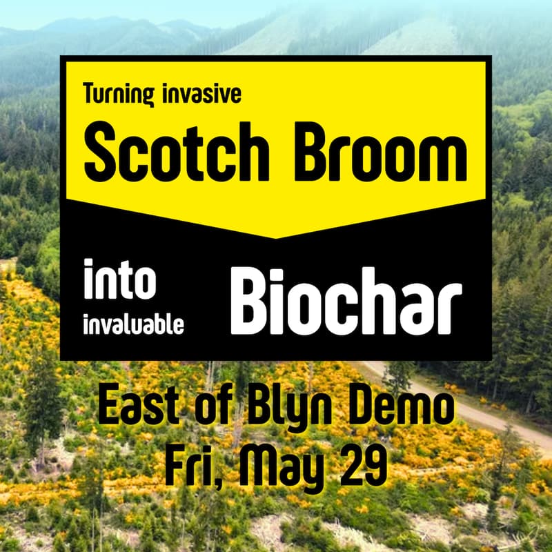 Cover Image for Turning Scotch Broom into Biochar with 10YKI - East of Blyn