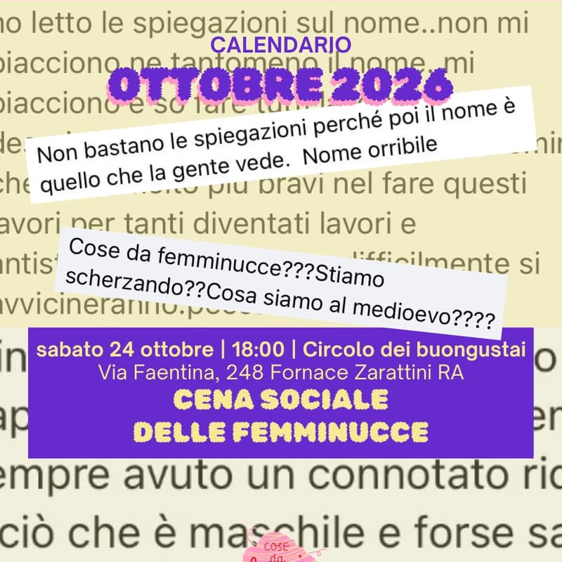 Cover Image for Cena Sociale
