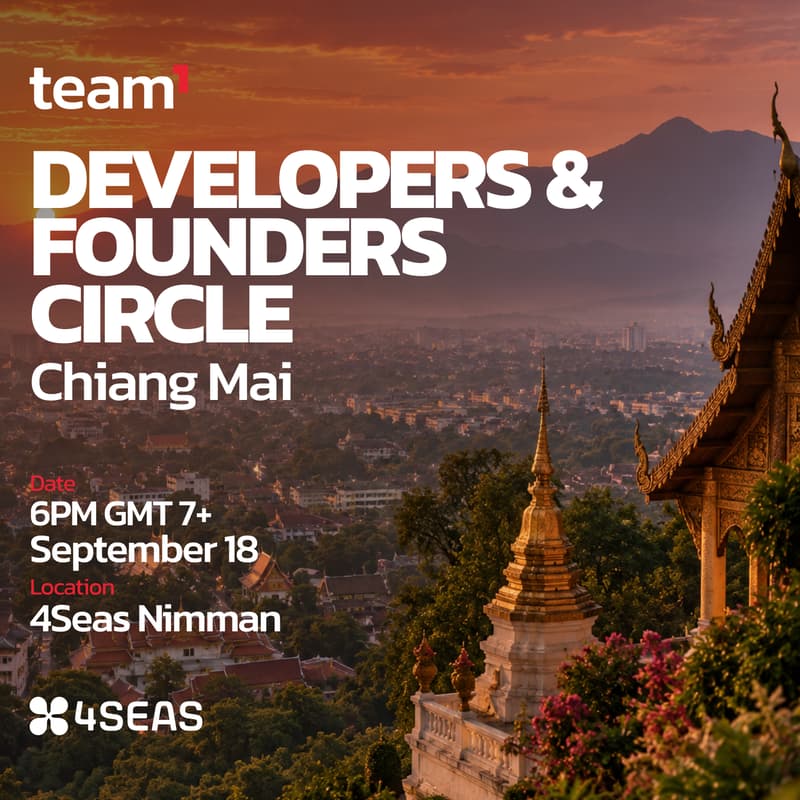 Cover Image for Team1 Chiang Mai Founders & Developers Meetup