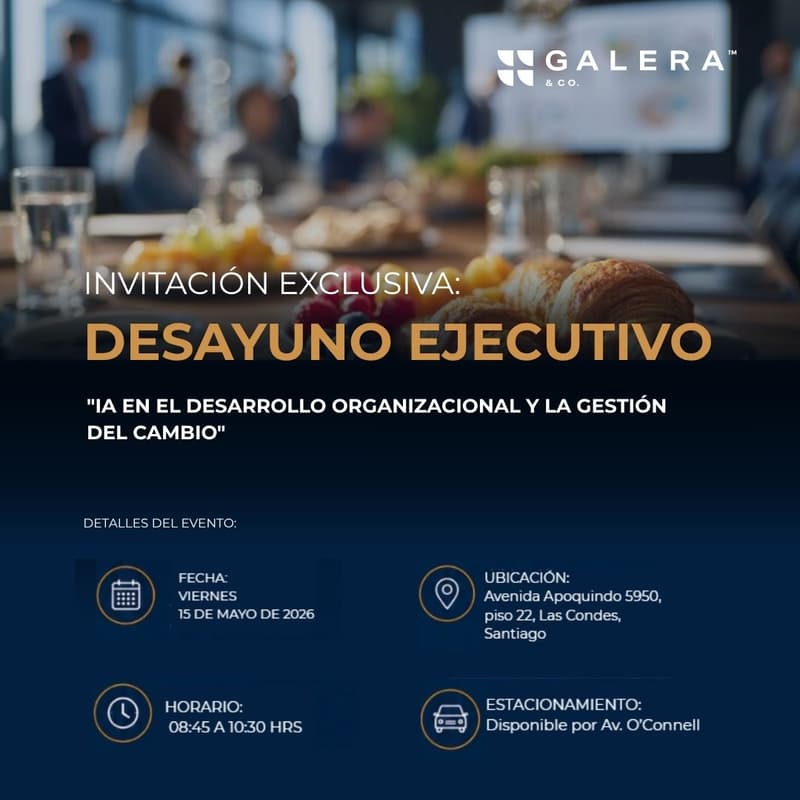 Cover Image for Desayuno exclusivo "IA en el Desarrollo Organizacional Y LA GESTIÓN DEL CAMBIO"