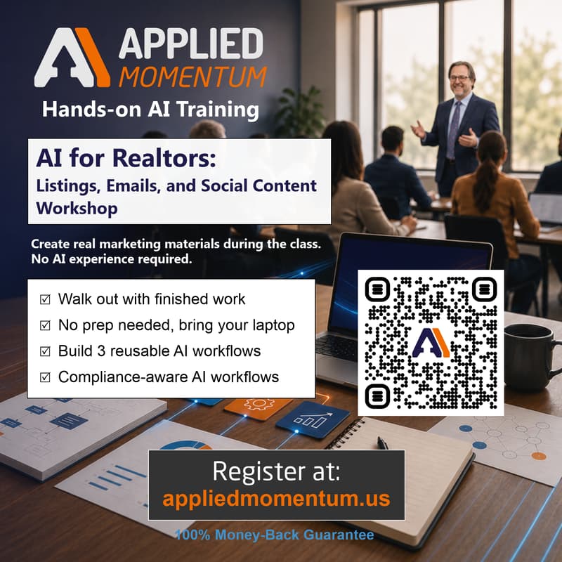 Cover Image for AI for Realtors: Listings, Emails, and Social Content Workshop