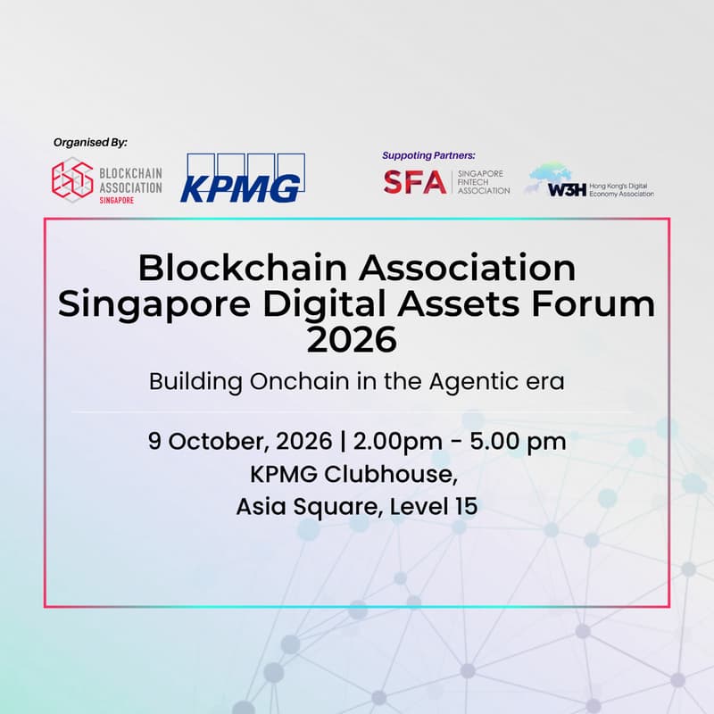 Cover Image for Blockchain Association Singapore Digital Assets Forum 2026 - Building Onchain in the Agentic era