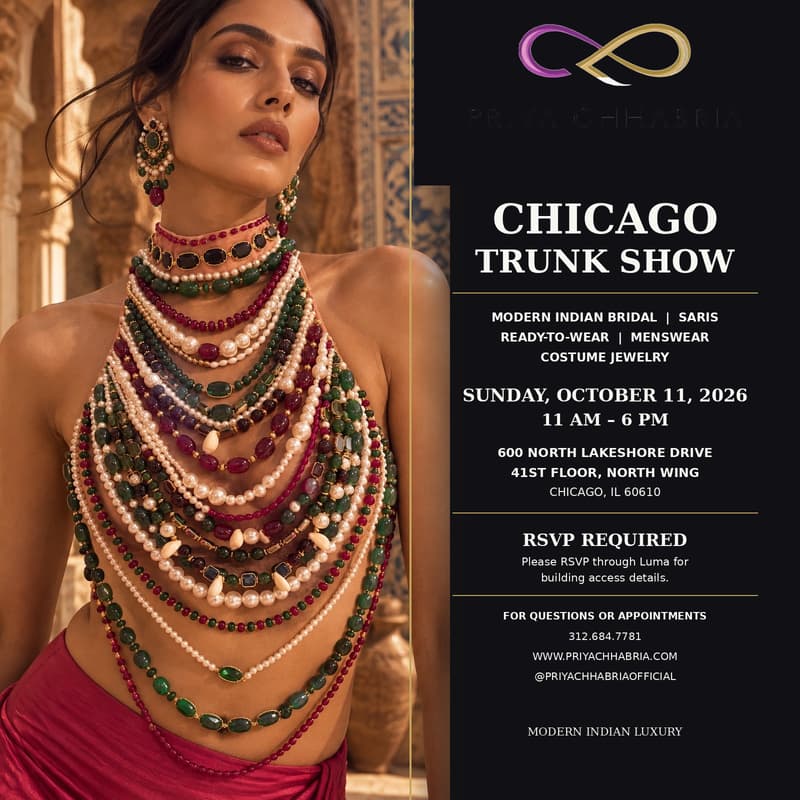 Cover Image for Priya chhabria Chicago Trunk Show