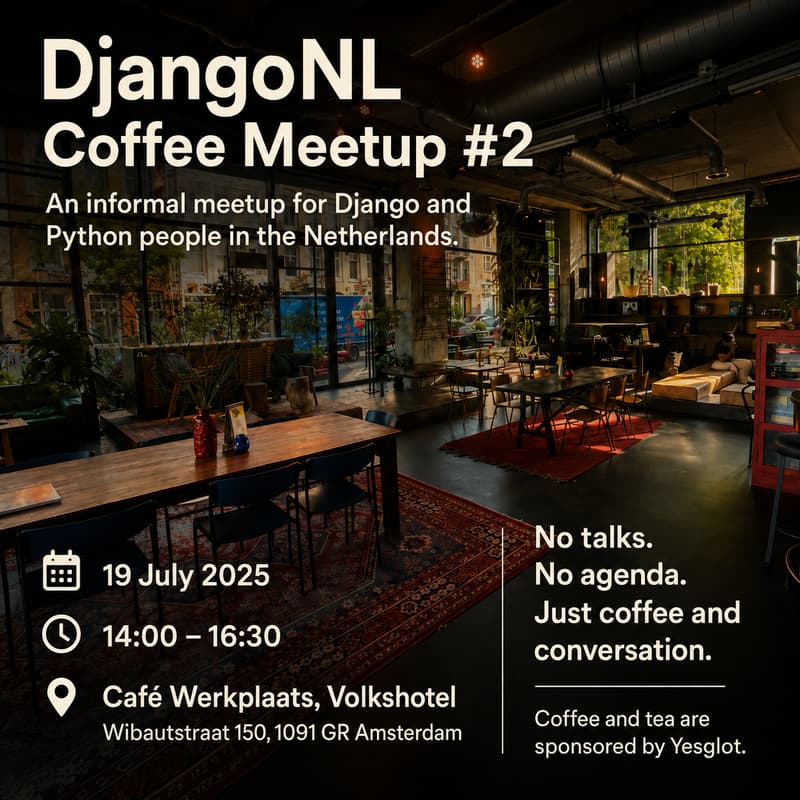 Cover Image for DjangoNL Coffee Meetup #2