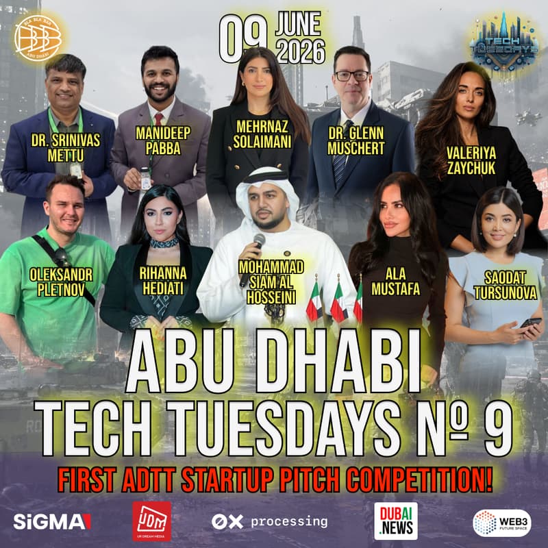 Cover Image for Abu Dhabi Tech Tuesdays No. 9 - First ADTT Startup Pitch Contest!
