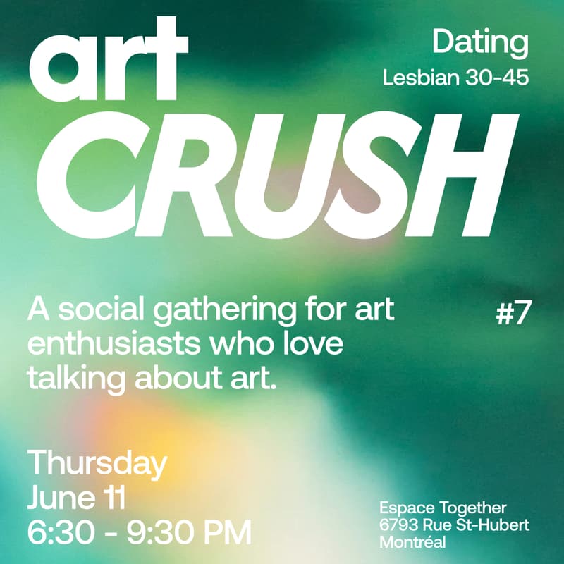 Foto de portada de *** ANNULÉ *** Art Crush - Dating Vol. 7 (Lesbiennes 30-50) 💛 🎨