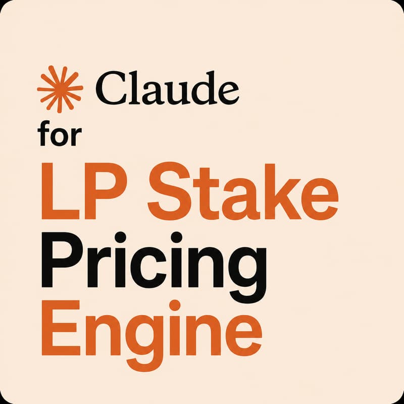 Cover Image for Claude for LP Stake Pricing Engine