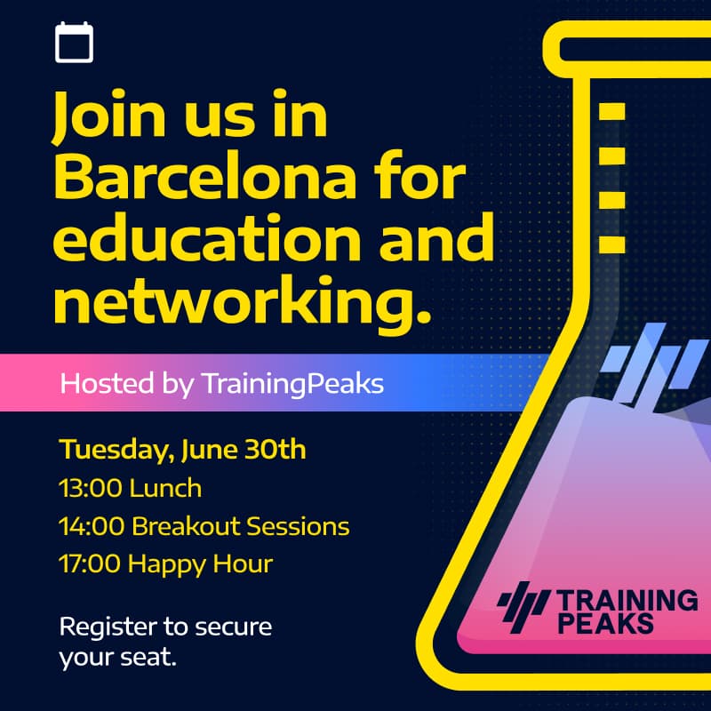 Cover Image for TrainingPeaks Barcelona: Education & Networking