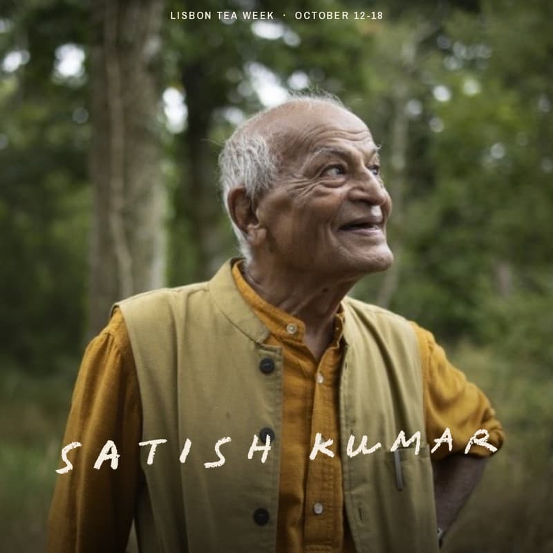 Cover Image for ATÉ CHÁ Tea Talks: The Story of Peace Tea, with Satish Kumar (Online)
