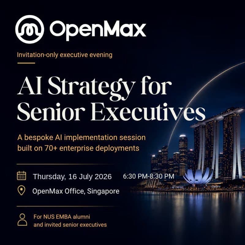 Cover Image for OpenMax | AI战略闭门咨询会 | Exclusive AI Strategy Advisory Session: A Complimentary Executive Consultation