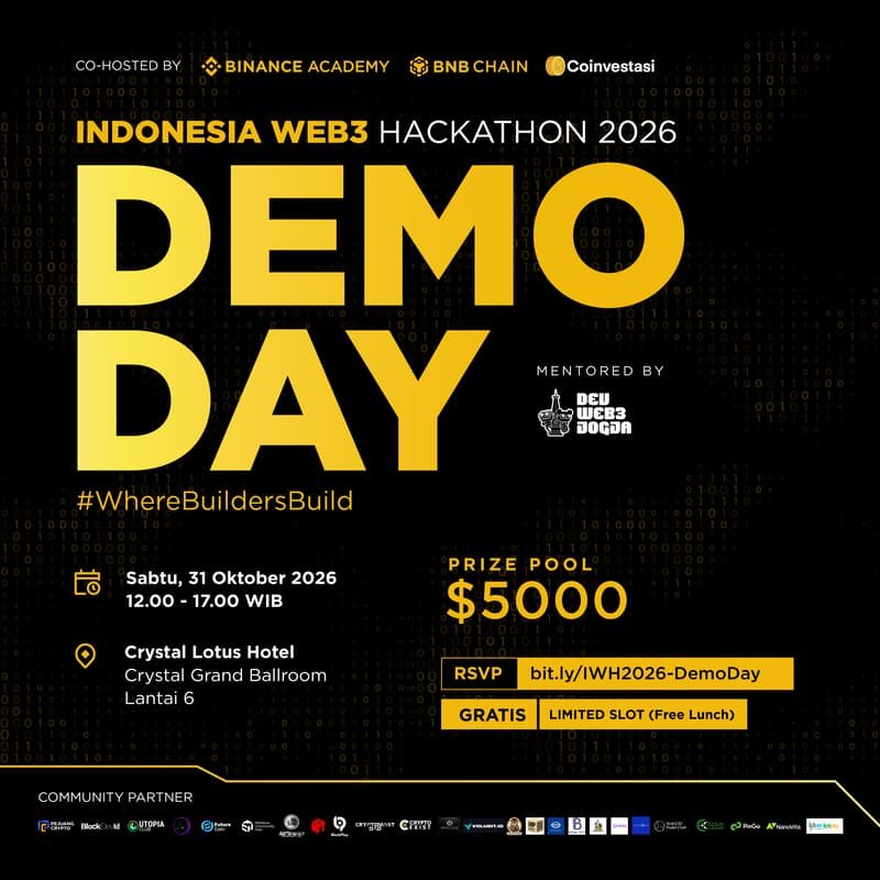 Cover Image for Indonesia Web3 Hackathon 2026 — DEMO DAY