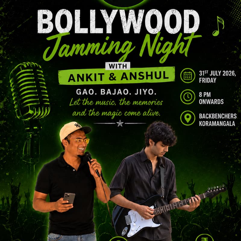 Cover Image for Bollywood Jamming Night at Backbenchers, Koramangala